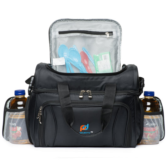 X-Large Cooler Bag (15x12x9 In) With Dual Insulated Compartments.