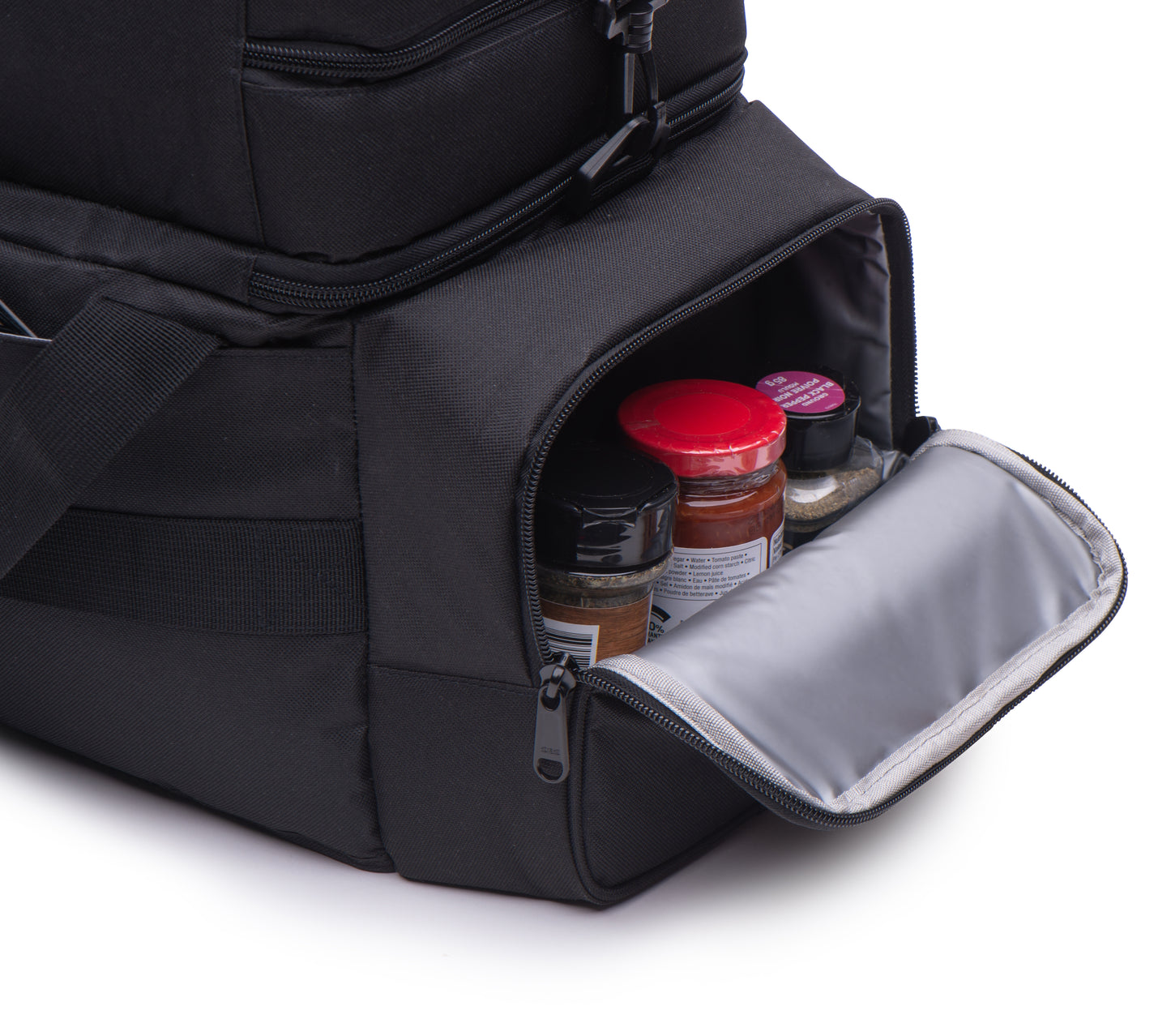 Leakproof Cooler Lunch Bag (16.5x12x9 In). Multiple Insulated Compartments, Heavy Duty Fabric.