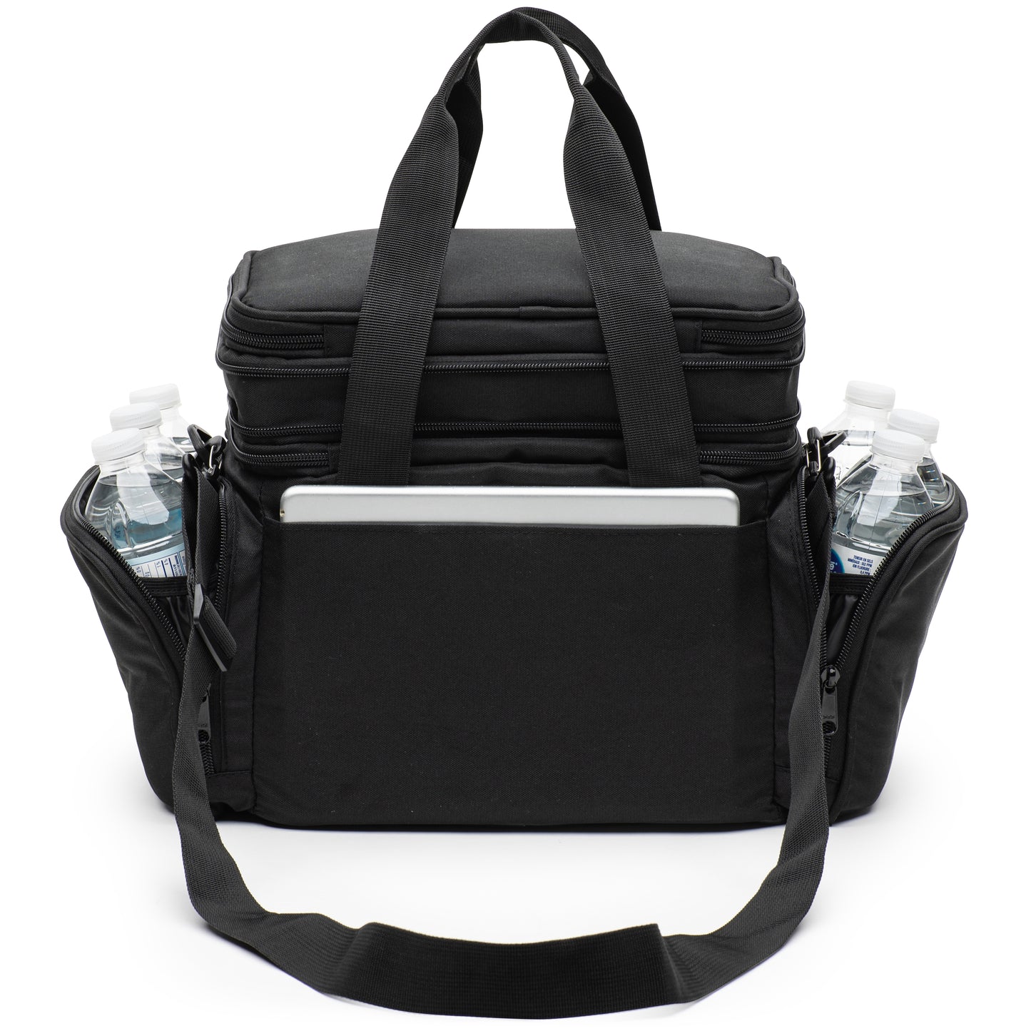 Expandable Cooler Lunch Bag. 600D Fabric, 8MM Insulation, Durable Zipper.