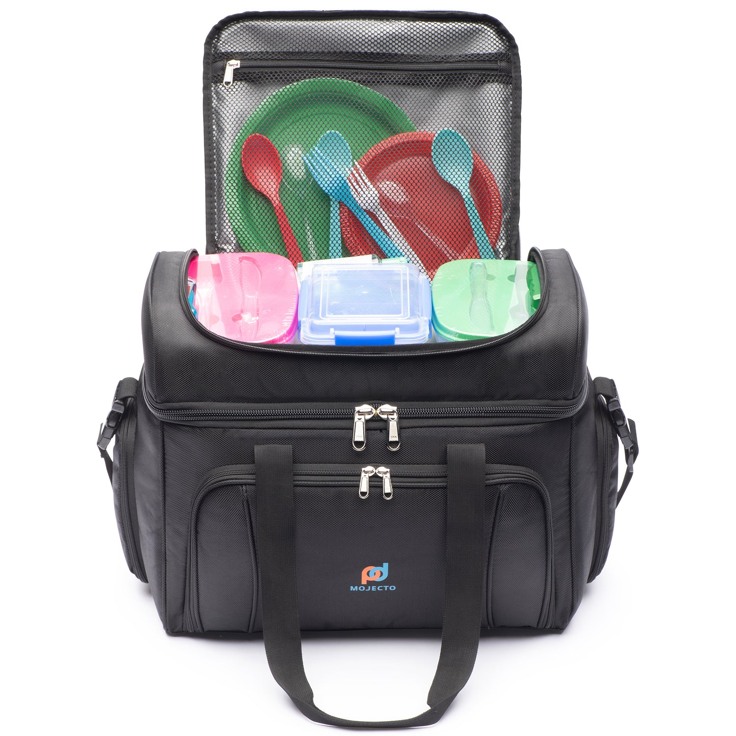 XXX-Large Cooler Bag (17x14x10 In). Two Insulated Compartment, Heavy Duty Fabric, Durable Zippers.