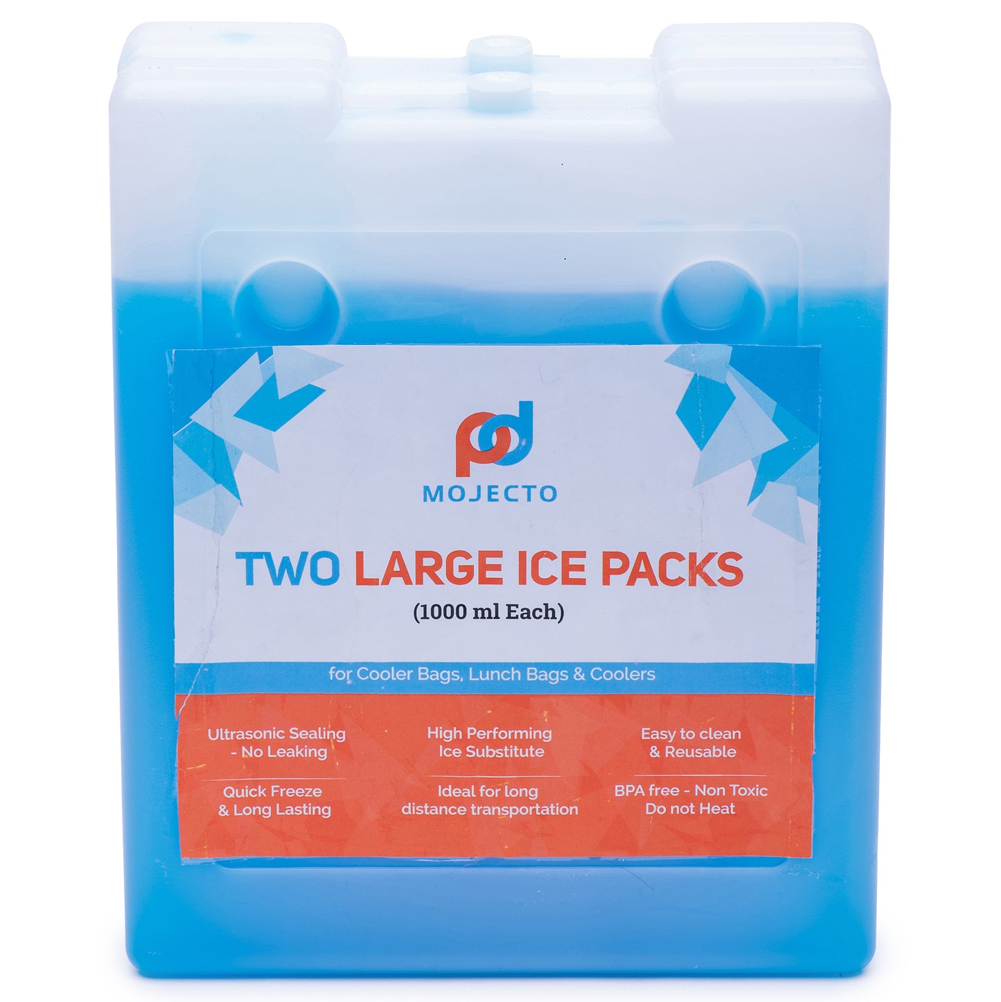 Extra Large Cooler Bag (17x14x10 In) With Two 1000 ML Ice Pack