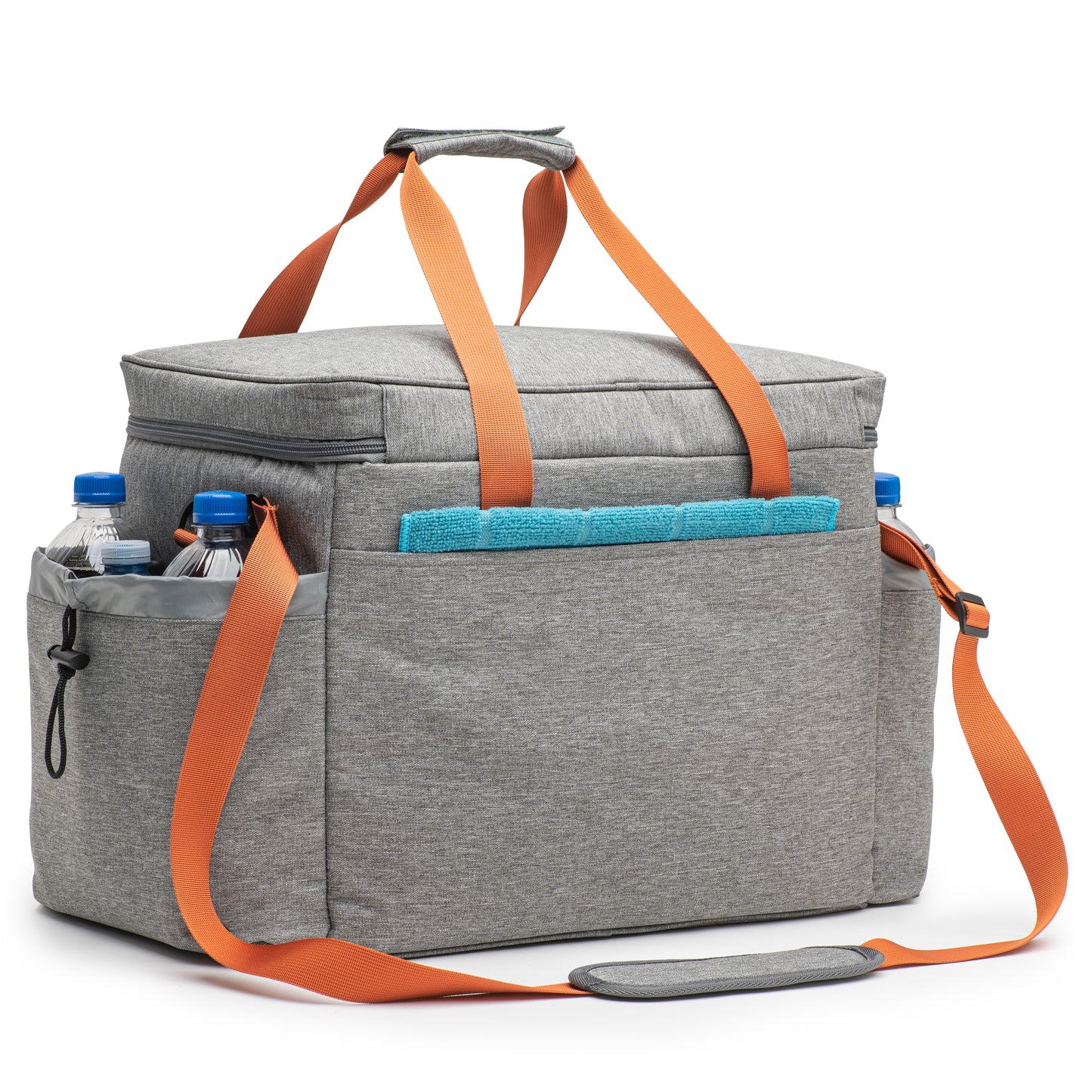 XX-Large Cooler Bag with Hard Bottom (16x13x10 in). Heavy Duty Fabric, Thick Foam Insulation, Heat Sealed Liner.